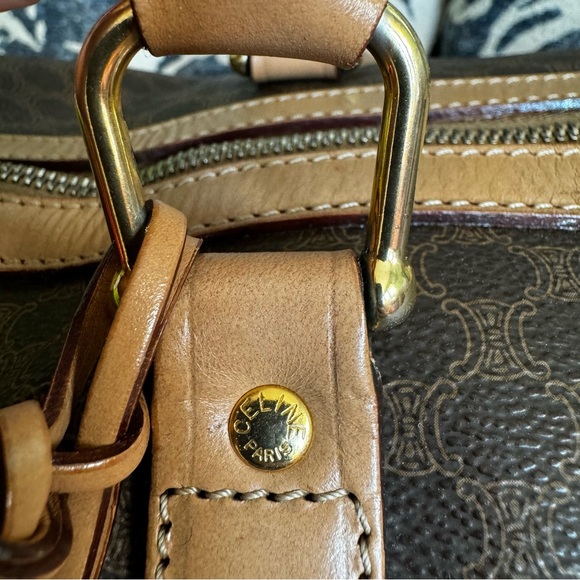 Authentic Vintage Celine Macadam Boston Bag - Picture 9 of 17